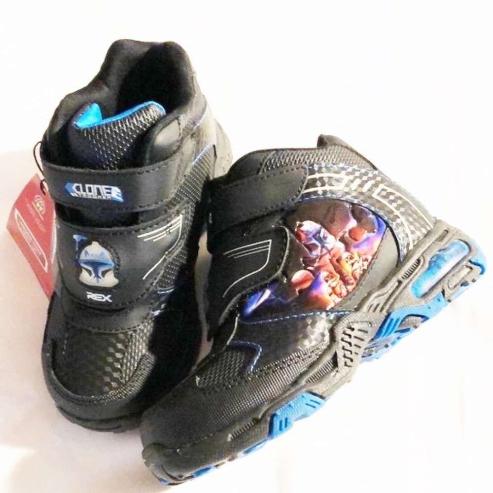 Shoes toddler boys size 10M Lucasfilm Star Wars Clone Trooper man made materials